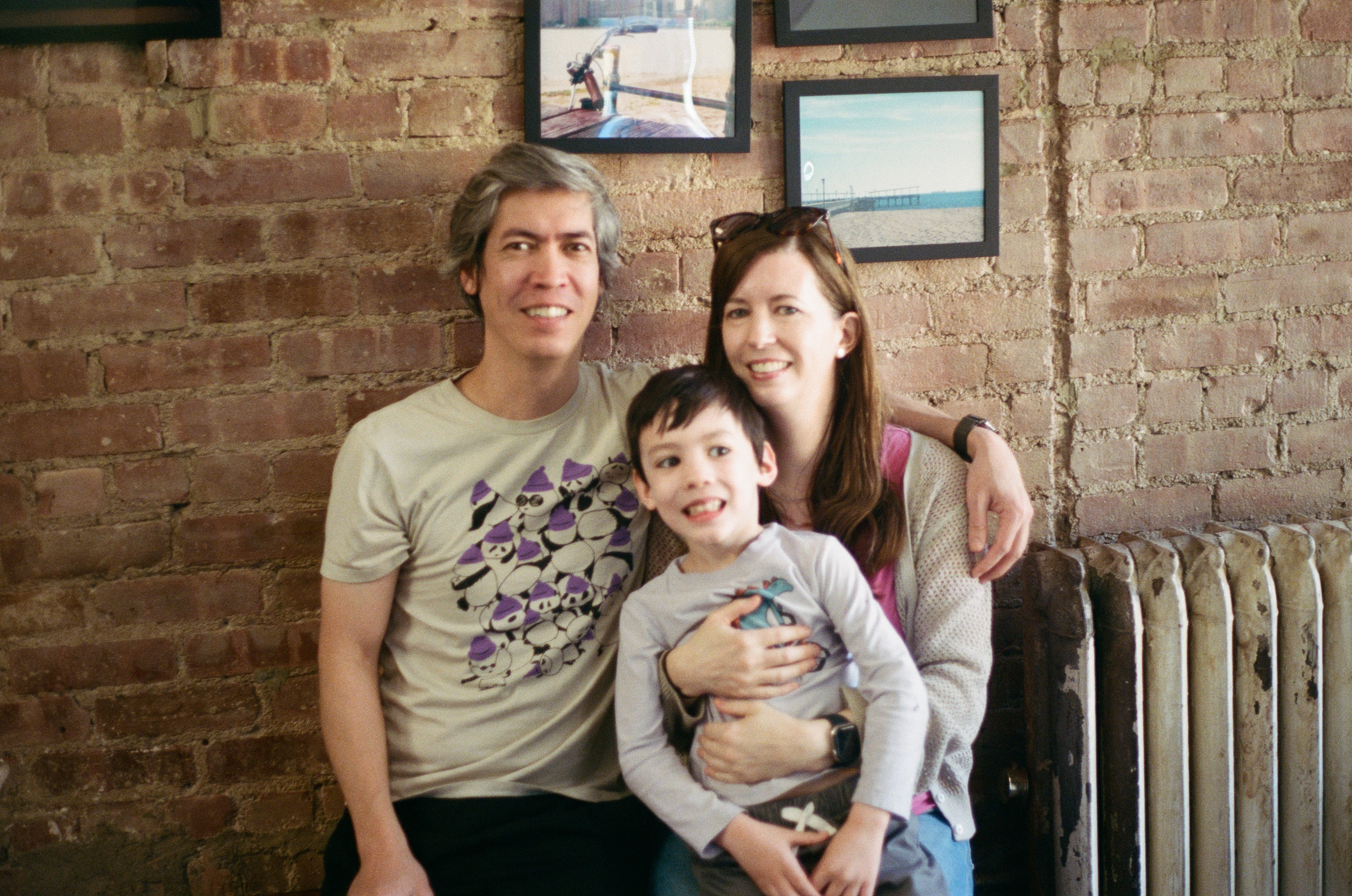 Harold, Leslie, and Allistair, his excitement barely contained.