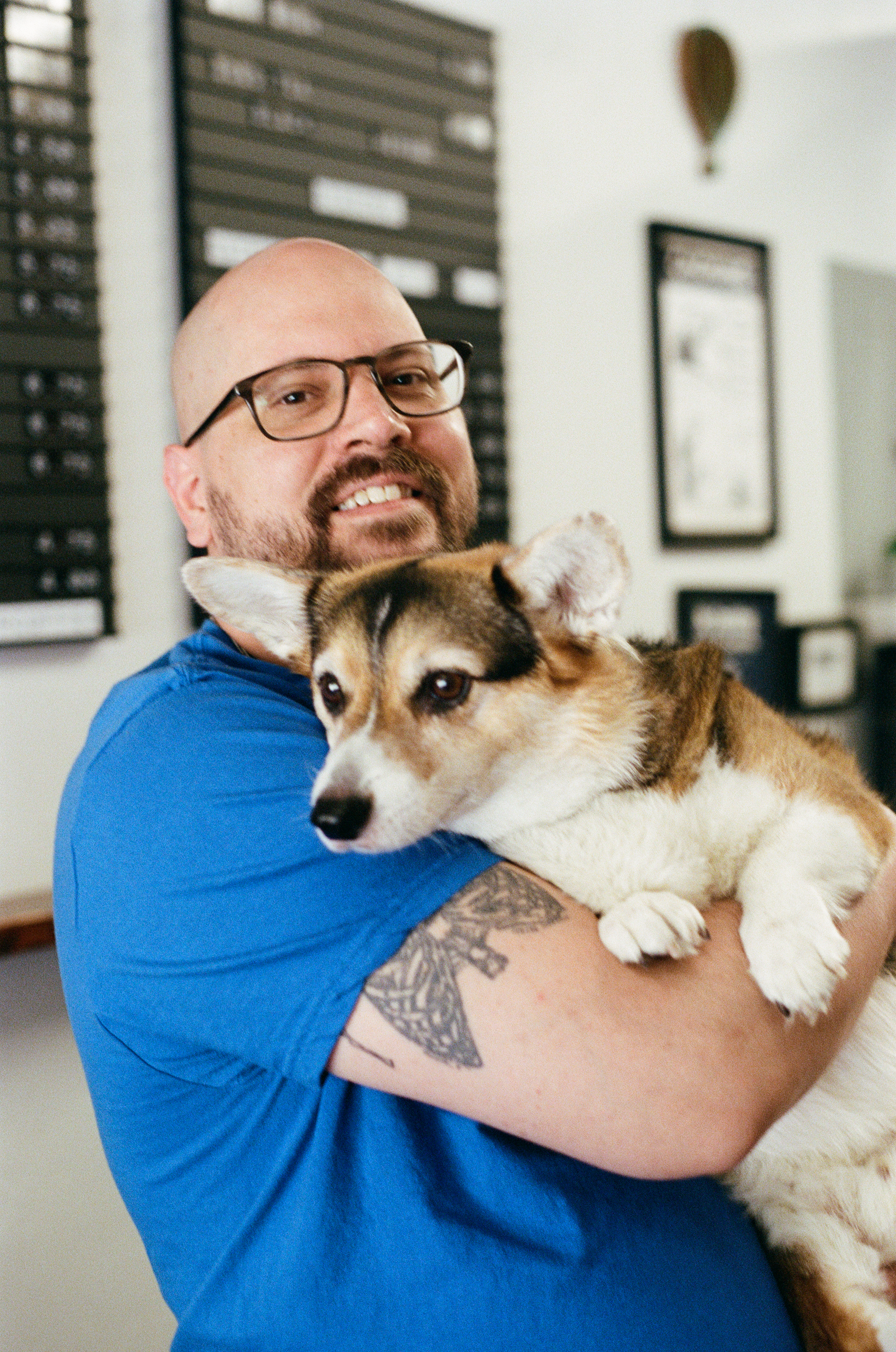 Brian and Pickles, aka his better half.